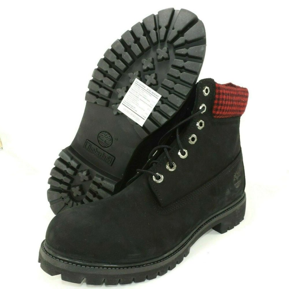 Timberland 6 in Premium Double 44527 Men's Boots Outdoors Leather Wheat SZ 9.5 - Picture 3 of 7